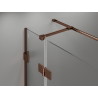 Mexen Lunar T desno otvarana tuš kabina 110 x 100 cm, prozirna, ružičasto zlato - 834T-110-100-60-00-P