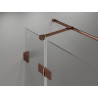 Mexen Lunar T tuš kabina desna za otvaranje 140 x 100 cm, prozirna, ružičasto zlato - 834T-140-100-60-00-P