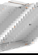 Mexen Lunar T cabina de ducha abatible derecha 140 x 100 cm, transparente, oro rosa - 834T-140-100-60-00-P