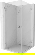 Mexen Lunar-B Duo cabine de douche pivotante 70 x 70 cm, transparente, chromée - 832-070L-070P-01-00