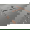 Mexen Lunar T Duschkabine aufklappbar rechts 130 x 80 cm, transparent, gebürstetes Kupfer - 834T-130-080-65-00-P