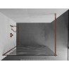 Mexen Kioto dušisein Walk-in 100 x 200 cm, valge laine 8 mm, roosa kuld - 800-100-101-60-97