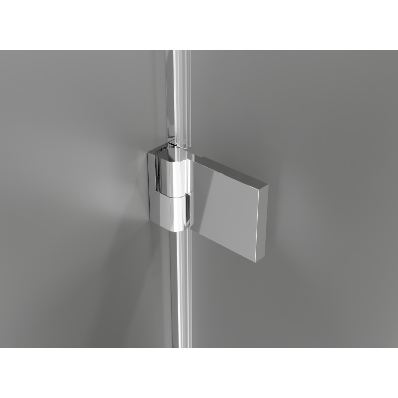 Mexen Lunar-B Duo preklopna tuš kabina 100 x 70 cm, prozirna, krom - 832-100L-070P-01-00