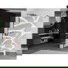 Mexen Kioto douchewand Walk-in 70 x 200 cm, witte golf 8 mm, zwart - 800-070-101-70-97