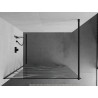 Mexen Kioto dušisein Walk-in 70 x 200 cm, valge laine 8 mm, must - 800-070-101-70-97