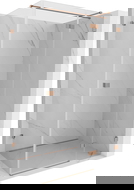 Mexen Lunar T douchecabine scharnierdeur rechts 120 x 100 cm, transparant, geborsteld koper - 834T-120-100-65-00-P