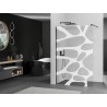 Mexen Kioto dušisein Walk-in 100 x 200 cm, valge laine 8 mm, must - 800-100-101-70-97