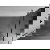 Mexen Kioto Duschwand Walk-in 110 x 200 cm, weiße Welle 8 mm, schwarz - 800-110-101-70-97