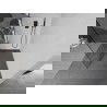 Mexen Kioto Duschwand Walk-in 120 x 200 cm, weiße Welle 8 mm, schwarz - 800-120-101-70-97