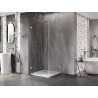 Mexen Lunar-B Duo pöörduv dušikabiin 75 x 75 cm, läbipaistev, kroom - 832-075L-075P-01-00