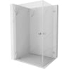 Mexen Lunar-B Duo cabine de douche à porte battante 95 x 75 cm, transparent, chrome - 832-095L-075P-01-00