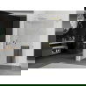 Mexen Kioto+ douchewand met plank Walk-in 120 x 200 cm, transparant, goud - 800-120-121-50-00