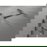 Mexen Lunar T Duschkabine rechtsseitig öffnend 140 x 80 cm, transparent, gebürstetes Gun Gray - 834T-140-080-66-00-P