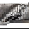 Mexen Lunar T Duschkabine rechtsseitig öffnend 140 x 80 cm, transparent, gebürstetes Gun Gray - 834T-140-080-66-00-P