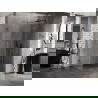 Mexen Lunar T Duschkabine, rechte Schwingtür 115 x 100 cm, transparent, gebürstetes Kanonengrau - 834T-115-100-66-00-P