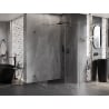 Mexen Lunar T cabine de douche pivotante droite 120 x 100 cm, transparent, gris canon brossé - 834T-120-100-66-00-P