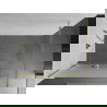 Mexen Kioto+ douchewand met plank Walk-in 90 x 200 cm, ijsbloem, goud - 800-090-121-50-30