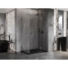 Mexen Lunar T tuš kabina na preklapanje desna 135 x 100 cm, prozirna, brušena pištoljsko siva - 834T-135-100-66-00-P