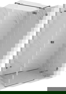 Mexen Lunar T cabina doccia ad anta destra 130 x 110 cm, trasparente, grigio canna di fucile spazzolato - 834T-130-110-66-00-P