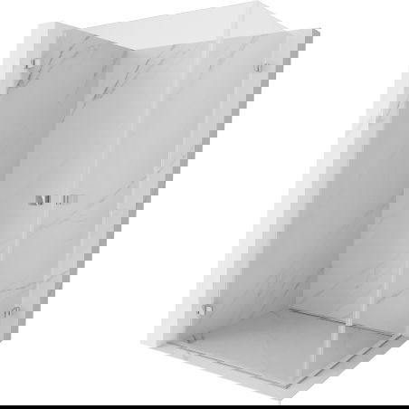 Mexen Lunar-B Duo Duschkabine, schwenkbar, 100 x 95 cm, transparent, chrom - 832-100L-095P-01-00