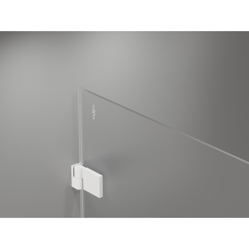 Mexen Lunar-B Duo kabina prysznicowa uchylna 75 x 70 cm, transparent, biała - 832-075L-070P-20-00
