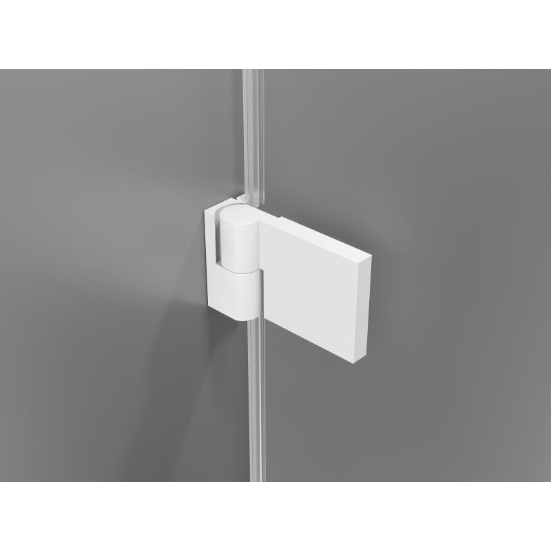 Mexen Lunar-B Duo hinged dušinurk 95 x 70 cm, läbipaistev, valge - 832-095L-070P-20-00