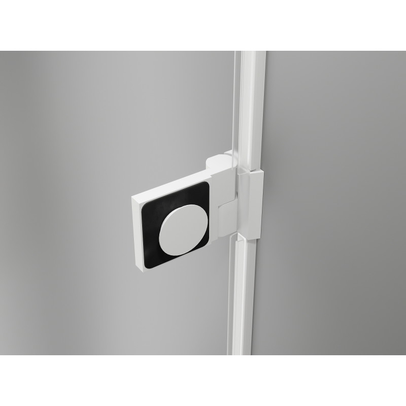 Mexen Lunar-B Duo, lükand dušikabiin, 95 x 75 cm, läbipaistev, valge - 832-095L-075P-20-00