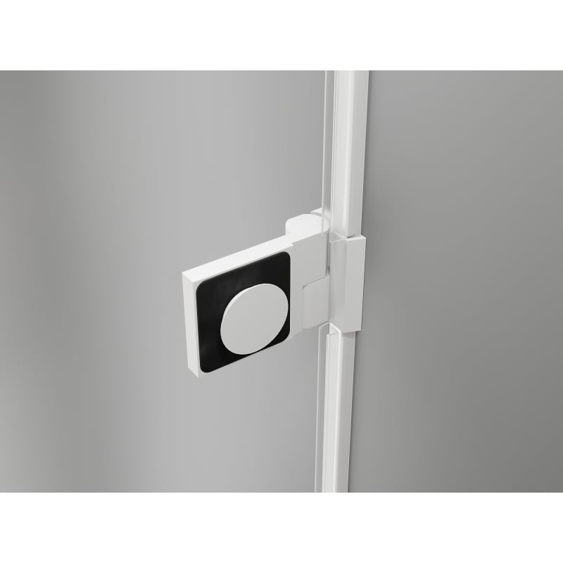 Mexen Lunar-B Duo dušikabiin, avanev, 85 x 80 cm, läbipaistev, valge - 832-085L-080P-20-00