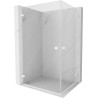 Mexen Lunar-B Duo tuš kabina s kliznim vratima 95 x 80 cm, prozirna, bijela - 832-095L-080P-20-00