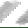 Mexen Lunar-B Duo draaideur douchecabine 85 x 85 cm, transparant, wit - 832-085L-085P-20-00