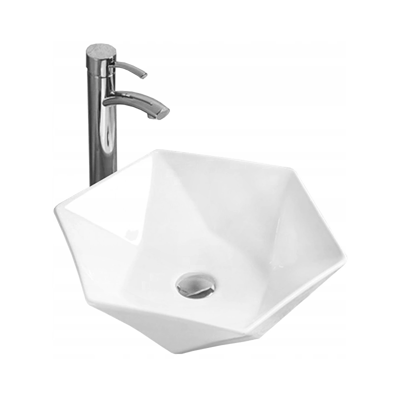 Mexen Mery lavabo de sobreponer 48 x 41 cm, blanco - 21984800