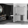 Mexen Kioto+ Duschwand mit Ablage Walk-in 140 x 200 cm, transparent, schwarz - 800-140-121-70-00