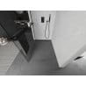 Mexen Kioto+ Duschwand mit Ablage Walk-in 140 x 200 cm, transparent, schwarz - 800-140-121-70-00