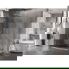 Mexen Lunar-B Duo scharnierende douchecabine 100 x 90 cm, transparant, wit - 832-100L-090P-20-00