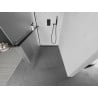 Mexen Kioto+ ścianka prysznicowa z półką Walk-in 90 x 200 cm, szron, czarna - 800-090-121-70-30
