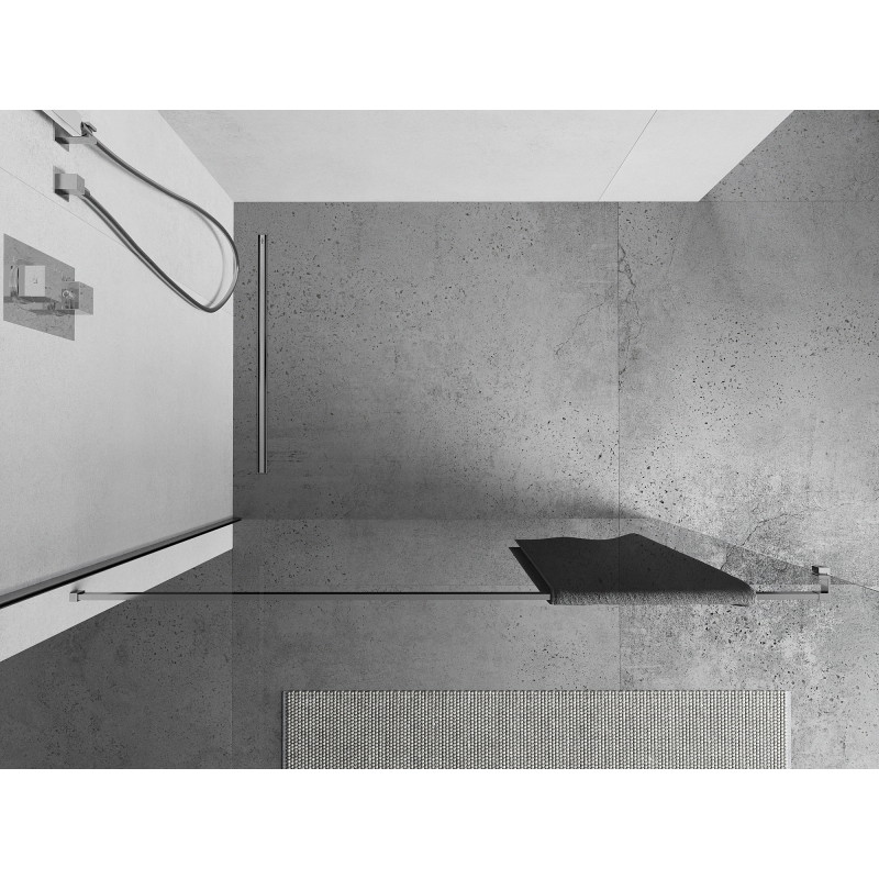 Mexen Uni-R barra para toallas para pared de ducha, cromo - 800-06-01