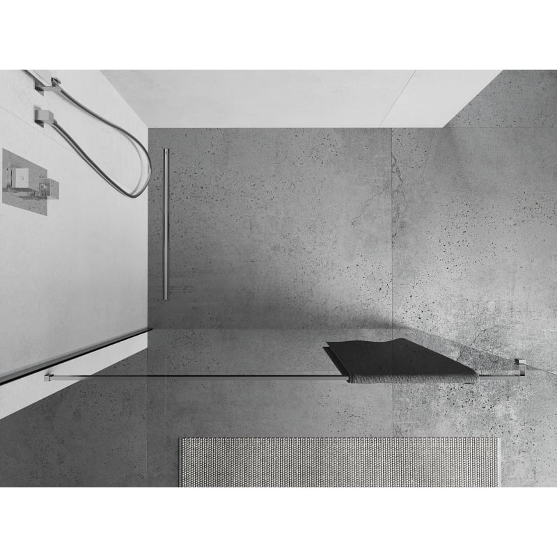 Mexen Uni-R Handtuchstange für Duschwand, Chrom - 800-06-01