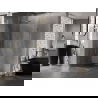 Mexen Lunar-B Duo draaideur douchecabine 80 x 80 cm, transparant, goud - 832-080L-080P-50-00