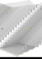 Mexen Lunar-B Duo Duschkabine 85 x 80 cm, transparent, gold - 832-085L-080P-50-00