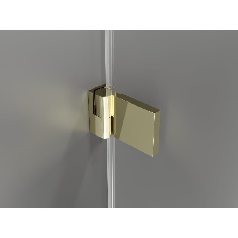 Mexen Lunar-B Duo pöörduksega dušinurk 85 x 85 cm, läbipaistev, kuldne - 832-085L-085P-50-00
