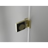 Mexen Lunar-B Duo kabina za tuš s vratima na zglobovima 95 x 90 cm, prozirna, zlatna - 832-095L-090P-50-00