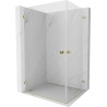 Mexen Lunar-B Duo kabina za tuš s vratima na zglobovima 95 x 90 cm, prozirna, zlatna - 832-095L-090P-50-00