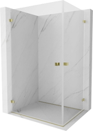 Mexen Lunar-B Duo kabina tuš kabine za 100 x 90 cm, prozirna, zlatna - 832-100L-090P-50-00