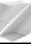 Mexen Lunar-B Duo cabina de ducha abatible 100 x 95 cm, transparente, dorada - 832-100L-095P-50-00