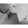 Mexen Kioto+ Duschwand mit Regal Walk-in 90 x 200 cm, transparent/Matt, schwarz - 800-090-121-70-35
