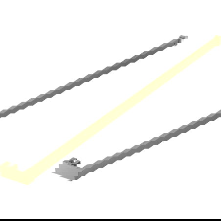 Mexen varão para toalhas para parede de duche, dourado escovado - 800-06-55