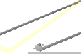 Mexen rail for towels on shower wall, brushed gold - 800-06-55