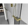 Mexen rail for towels on shower wall, brushed gold - 800-06-55