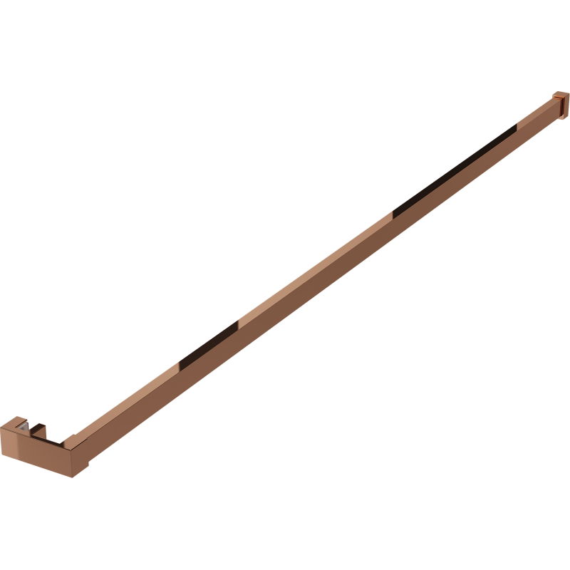 Mexen barra para toallas para mampara de ducha, oro rosa - 800-06-60