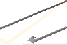 Mexen κουπαστή για πετσέτες για τοίχο ντους, βουρτσισμένος χαλκός - 800-06-65